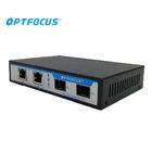 High Reliable Fiber Optic Switch 2 Port 10 / 100 / 1000M With Broadcast Storm Control