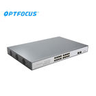 fiber Optic Switch 16 ports POE Switch with 2 SFP fiber ports for data center using