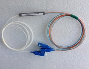 FTTX 1x2 PLC Fiber Splitter Small Size High Reliability SC/APC SC/UPC LC Connector
