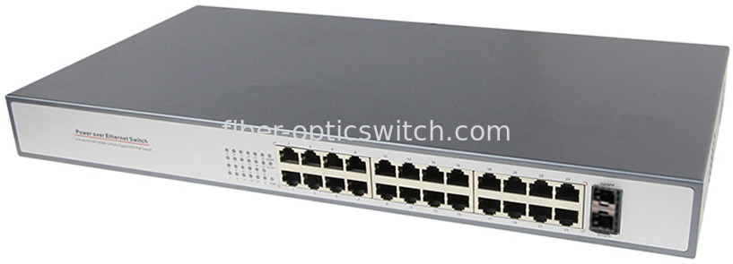Custom logo printing 1310nm 1000M 24 port fiber optic network switch for CCTV Project