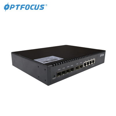 4 پورت GPON OLT Epon فاصله انتقال 20 کیلومتر مصرف برق کم